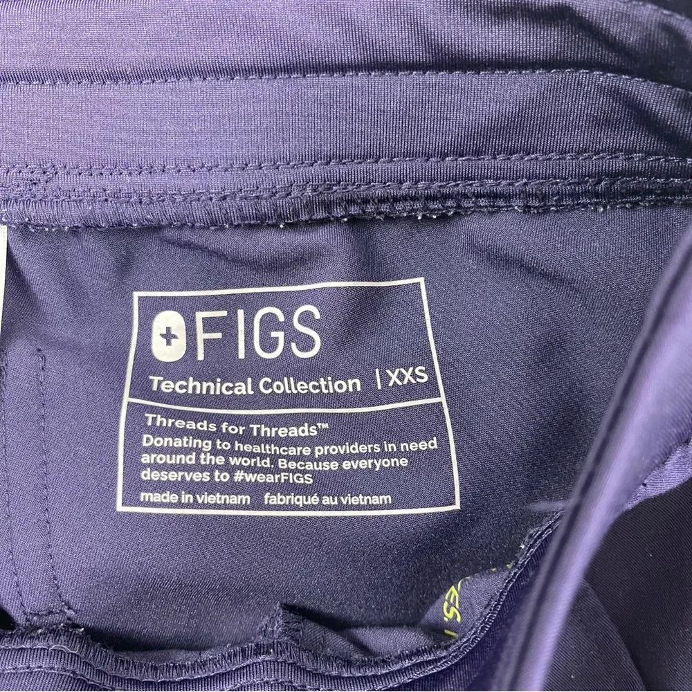 FIGS‎ Technical Collection XXS Zamora Jogger Scrub Pants Royal Blue